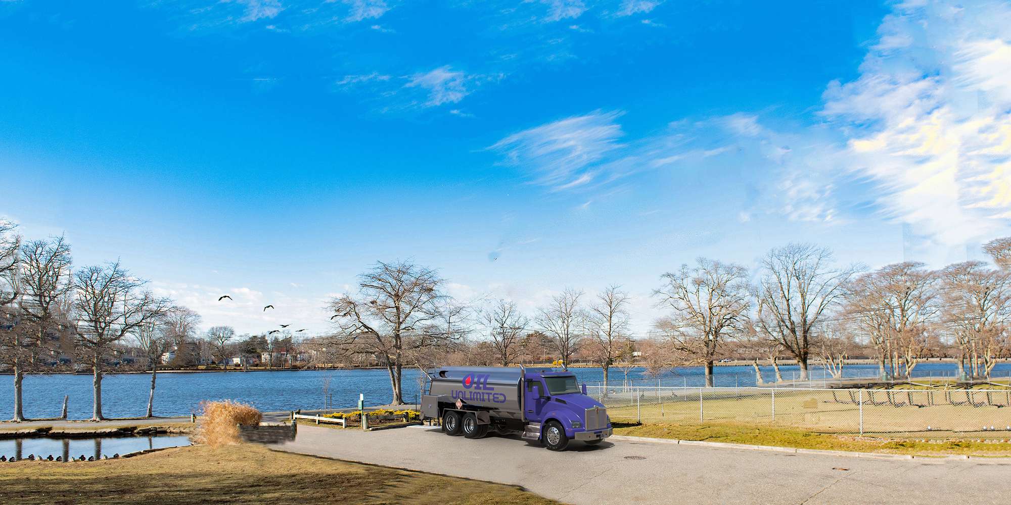 Photo of a truck delivering heating oil